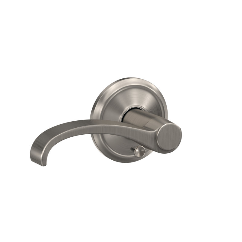 Whitney Hall-Closet and Bed-Bath Lever with Alden Trim, Satin Nickel