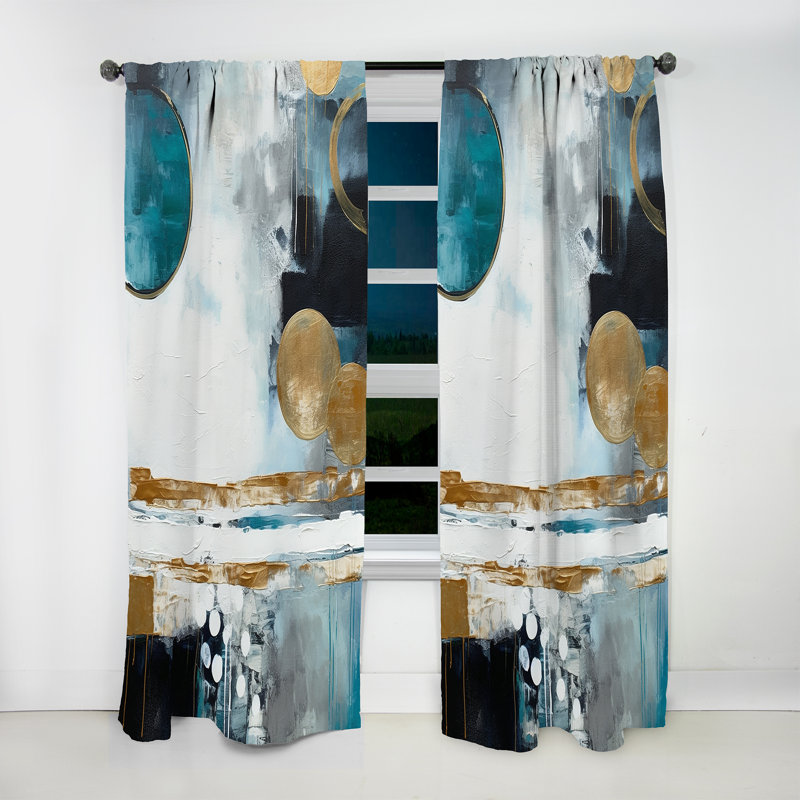 Daisley - Explorant Boho Volume II - Rideau moderne - Velours obscurcissant - 1 panneau, L 52 po x L 120 po