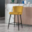 Catharina Upholstered Counter Stool with Metal Frame-1300344402