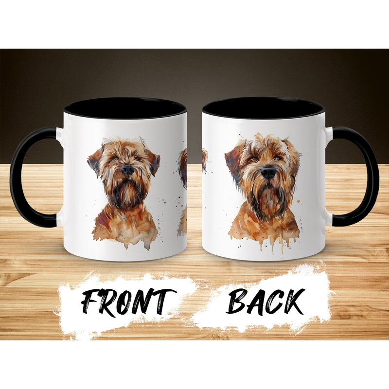 11oz Watercolour Wirehaired Terrier Design Coffee Mug, 2