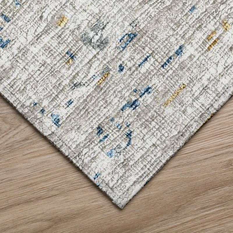 Cumbernauld Washable Abstract Indoor / Outdoor Rug, Rectangle 3' x 5'