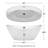Dorrit 60" x 32" Freestanding Soaking Acrylic Bathtub with Faucet-108352105-127848348