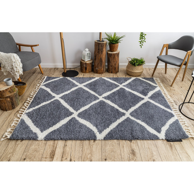 Berber Geometric Area Rug, Rectangle 200 x 290cm