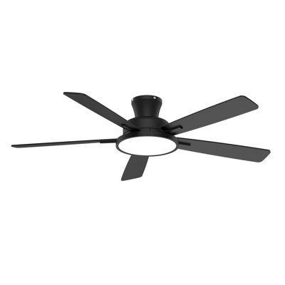 Ventilateurs de plafond encastrés de 52 pouces avec lumières DEL Wrought Studio ™