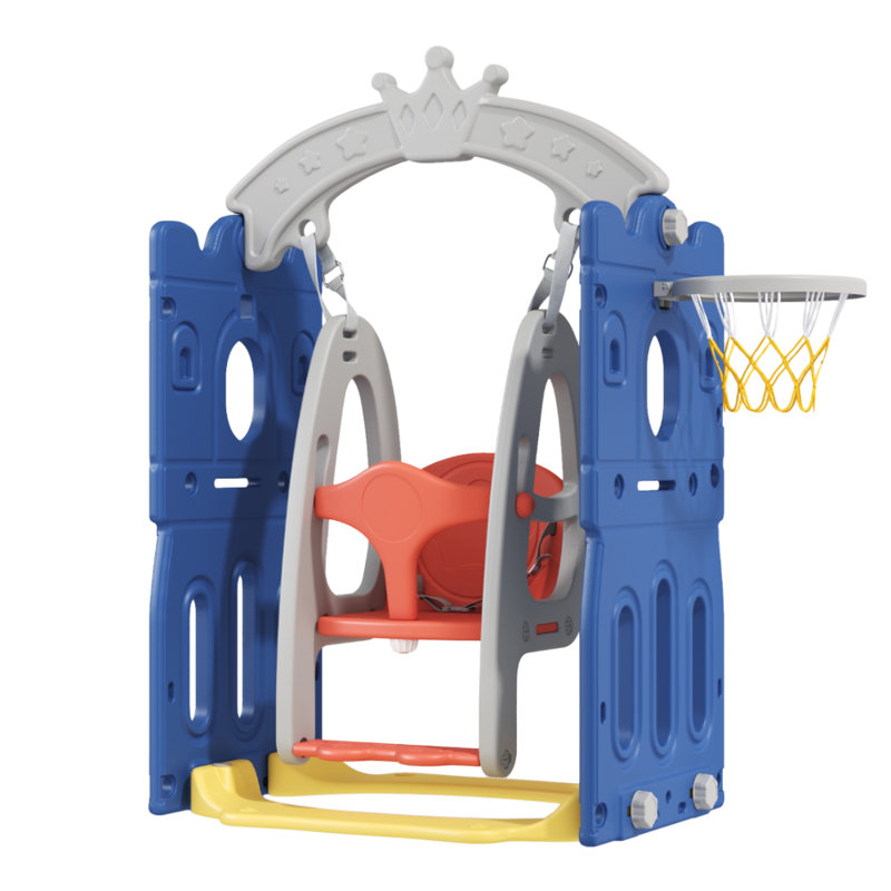 Sibbi Zoomie Kids Plastic Swing Set Swing(s), Blue
