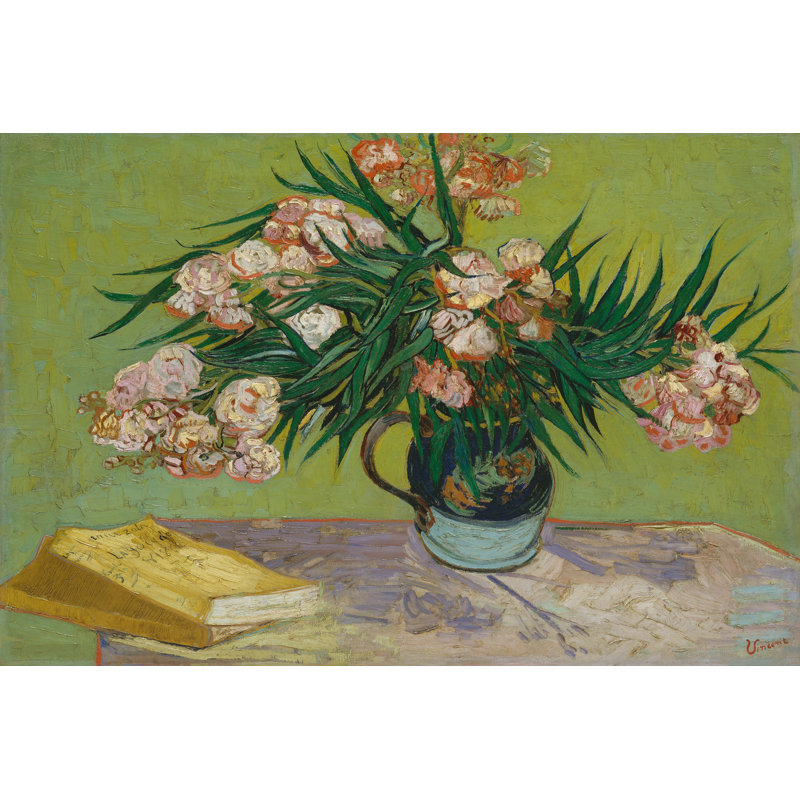 "Oleanders", reproduction sur toile tendue, H 24 po x l 36 po