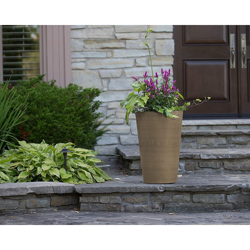 Grand pot à fleurs Miley, Taupe, H 18 po x l 12 po x P 12 po