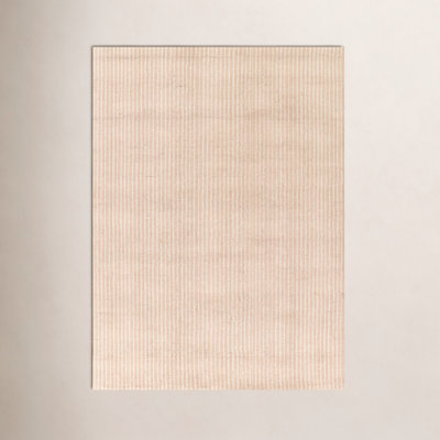Lola Pink Hand-Tufted Striped Wool Rug