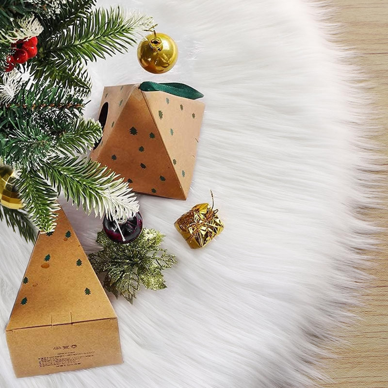 Jupe d'arbre de Noël luxueuse, 72"