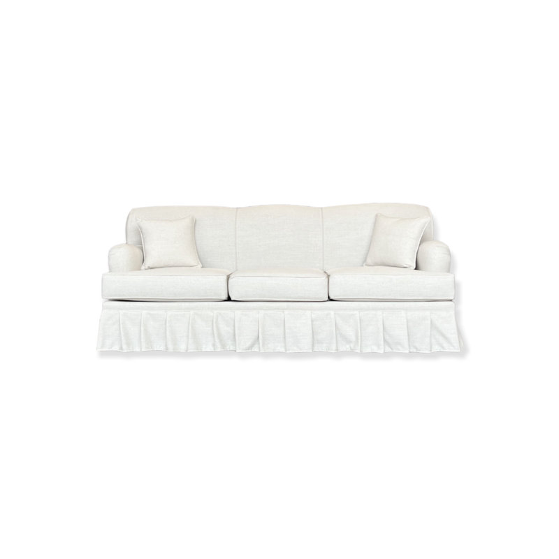 Renuka 84'' Upholstered Sofa, 84", Penelope Golden, Black