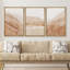 «Mountain And Wildflower Modern Minimalist Beige and Brown Nature Nature Wilderness Modern Art Cool» 3 - Pièces sur-99077805-99077808