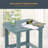Square Outdoor Side Table , 18.7 " W 15 " D-1843975484