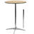 Clarimond 30" Round Wood Cocktail Table with 30" and 42" Columns