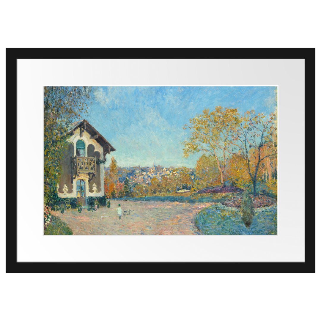 Gerahmter Kunstdruck Ansicht von Marly-Le-Roi von Coeur-Volant von Alfred Sisley