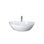 Polished White Handmade Oval Vessel Bathroom Sink