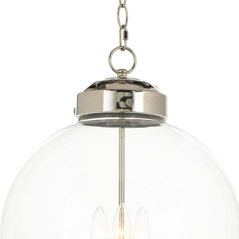 Globe Pendant, Polished Nickel