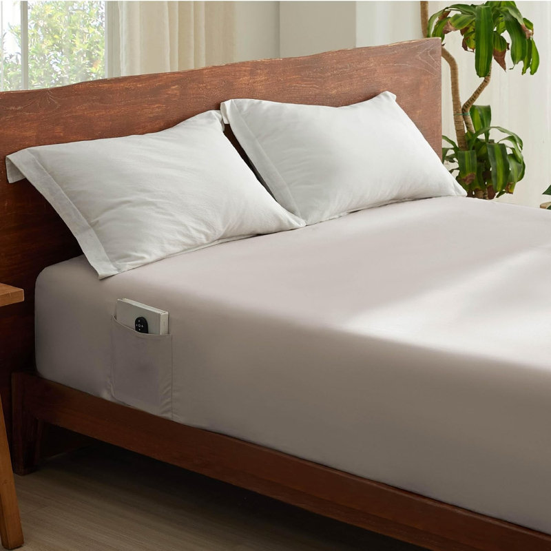 Drap-housse en coton, Naturel, Drap-housse grand
