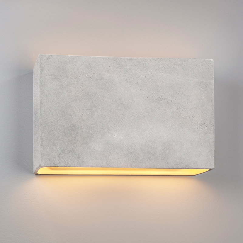 Ambiance Collection™ LED Outdoor Flush Mount, Concrete, 6" H x 10" W x 4" D, No