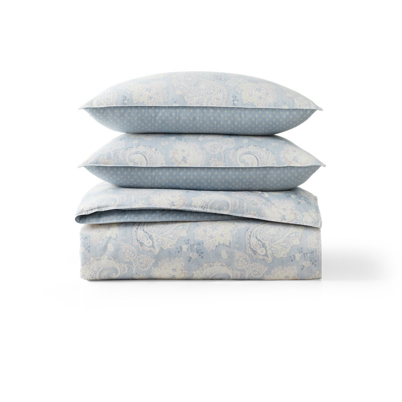 Ensemble de housse de couette Leigh, Queen Duvet Cover + 2 Standard Shams