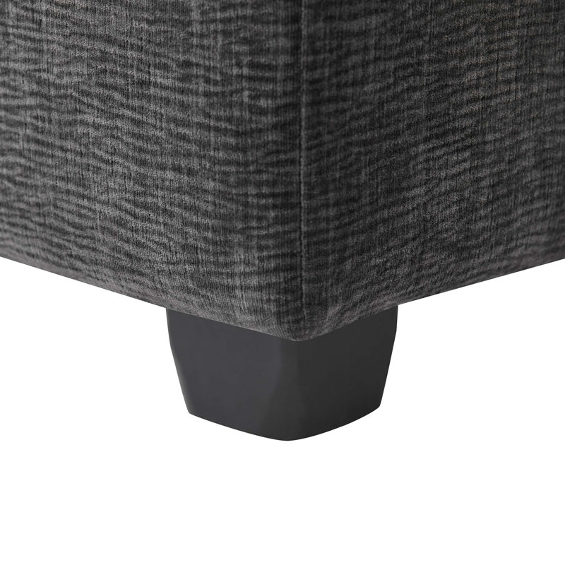 Module d'angle 30 * 30 "pour canapé modulaire modulaire, assise profonde, chenille, 2 couleurs, Gris foncé