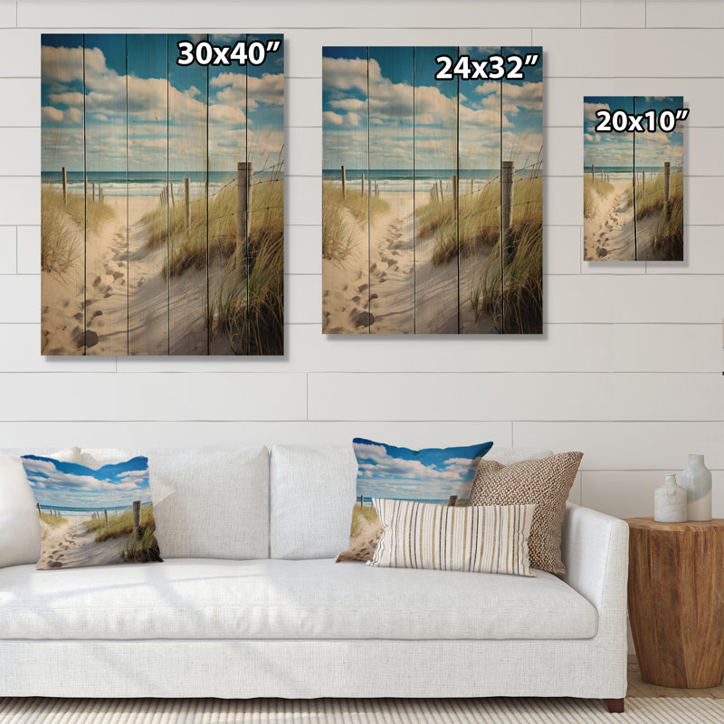Bath To The Ocean III sur impression sur bois, H 32 po x l 24 po x P 0,78 po