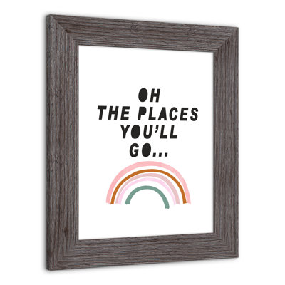 Art encadré «Places you go»
