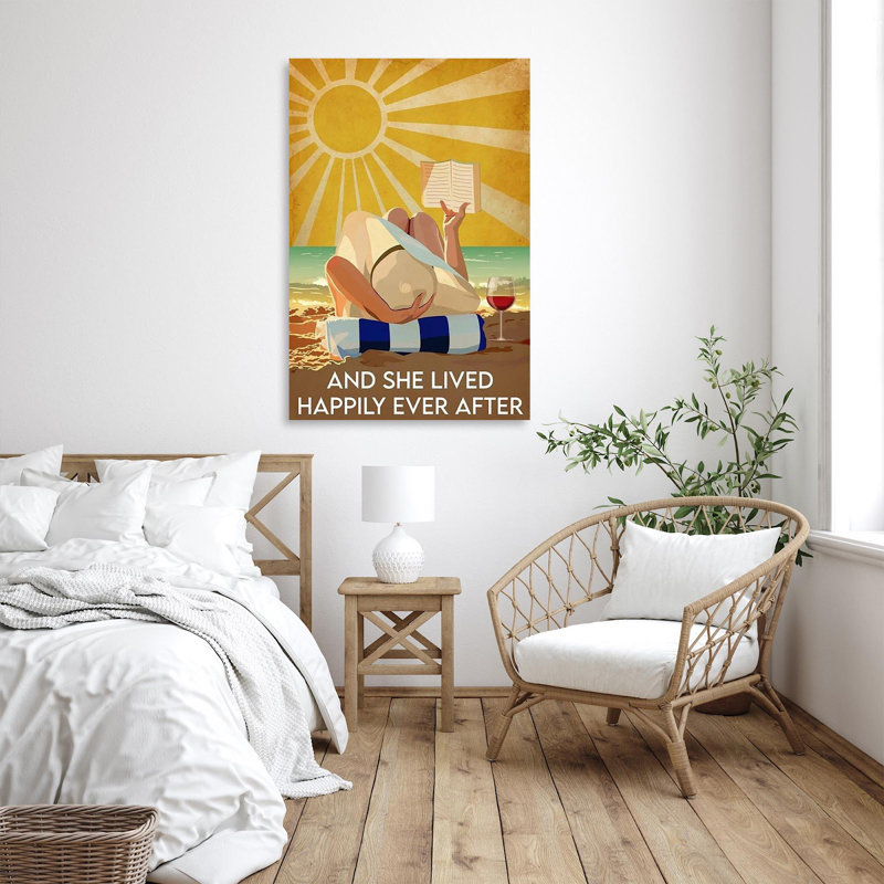 «And She Lived Happily Ever After», impression sur toile tendue, H 20 po x l 16 po x P 1,25 po