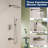 All Metal Shower System With Tub Spout, High Pressure 10 Inch Rain Shower Head And Handheld Shower Set, (Valve Included)-114406182