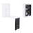 Wall Mounted Foldable Desk With A Blackboard, Fold Out Convertible Floating Desk With Shelves, White