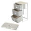 Valeriane 45cm W Metal Bedside Table