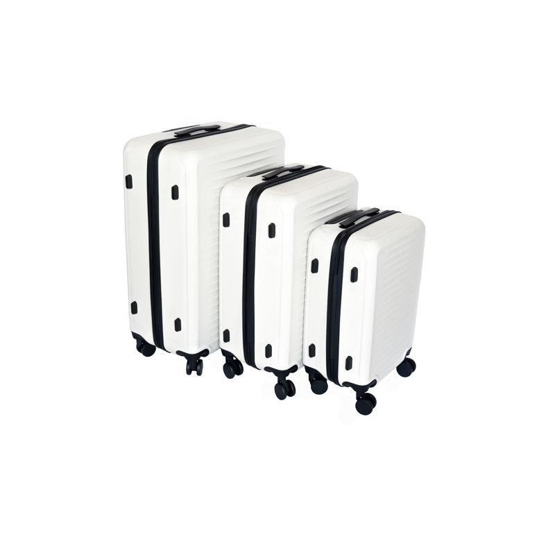 Ensemble 3 pièces de bagage, valise rigide rigide avec roulettes pour hommes et femmes (20/24/28)