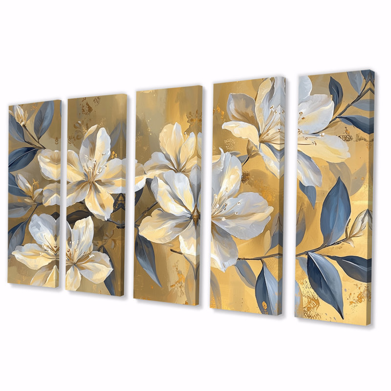 Judy - art mural rhododendron - décoration murale Tradi, 5, H 32 po x l 80 po