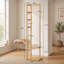 Dulles Bamboo Wooden Coat Rack Freestanding Coat Stand Hanger Hat Shoe Organiser Entryway Hallway Furniture