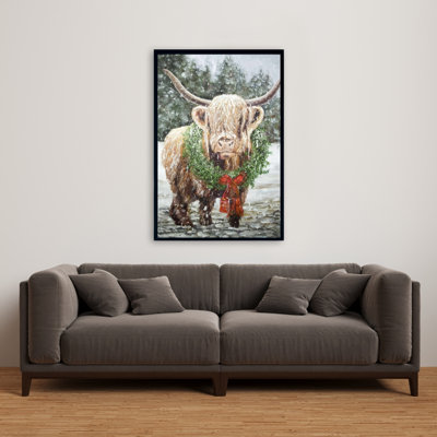 " Highland Christmas Cow "