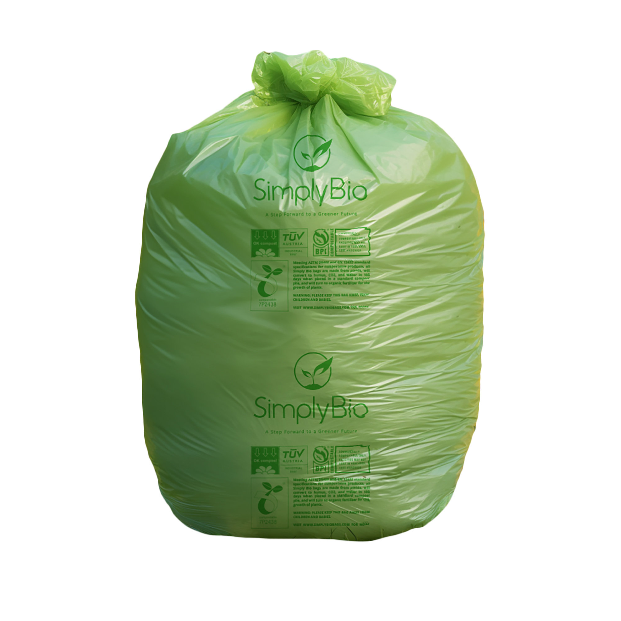 13 Gallons Polyethylene Plastic Recycling Bags - 50 Count