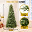 Sapin de Noël artificiel traditionnel avec base en métal durable et sapin réaliste-211626565