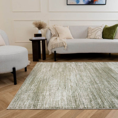 Montana Collection Rectangle Abstract Area Rug
