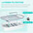 White Polypropylene Turtle Tank - Multi Functional, 24.5" X 12.42" 9 Cage Hatching, Feeding,