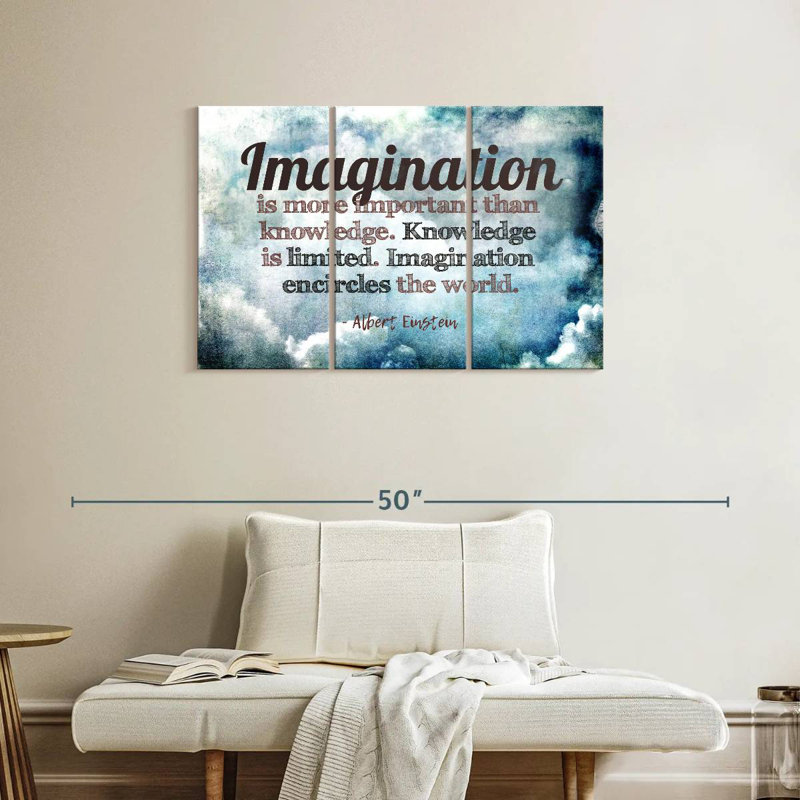Tergel Albert Einstein's Quote, 24" H x 38" W