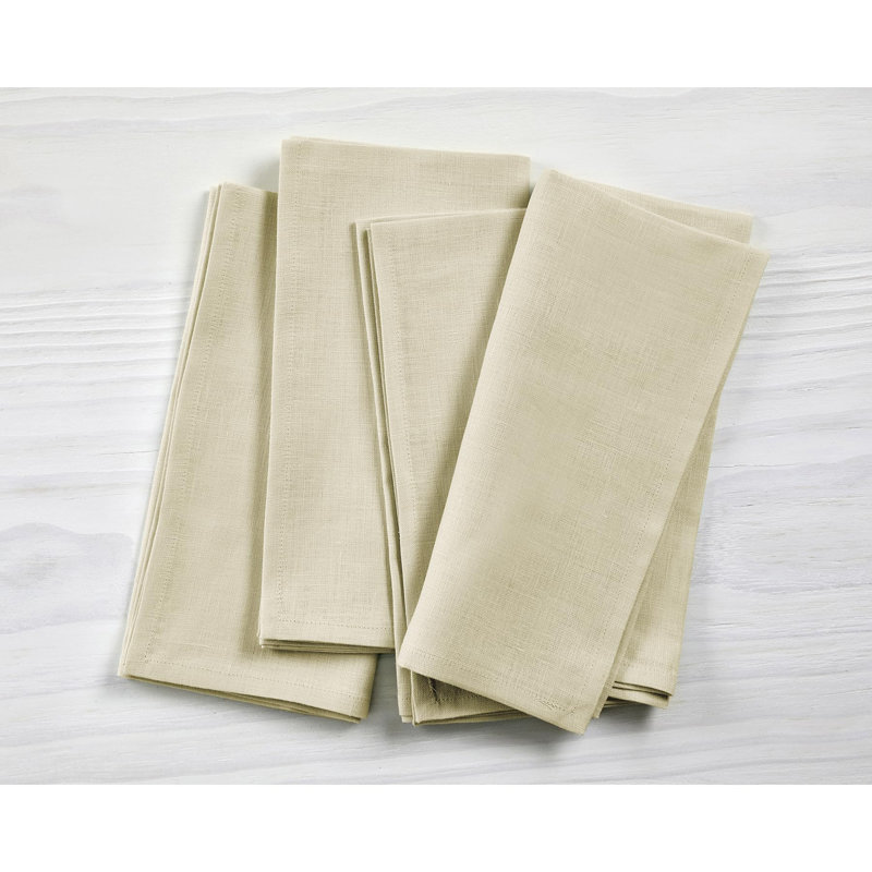 100% Pure Linen Dinner Napkins - Fete, Birch