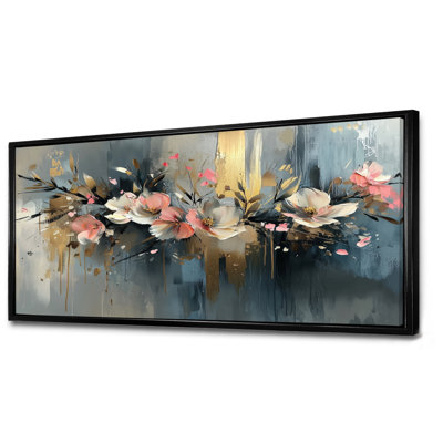 Mistic Symphony Of Abstract Fuschia Flowers III - Fuschia Canvas Art