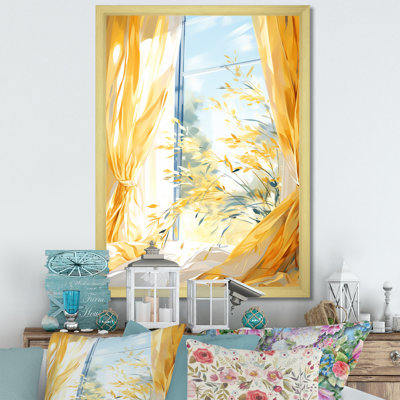 «Harvest Gaze Farm Windows II - Farmhouse Windows», art mural