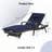 Wicker Reclining Lounge Chair Lawn Sunbathing Chairs Recliner up to 150° Beach Poolside Garden-2017012071