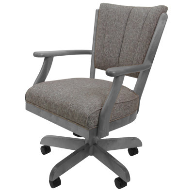 Chaise pivotante en bois avec accoudoirs Gravois
