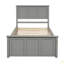 Lit plateforme avec lit gigogne simple, structure de taille simple-229324977