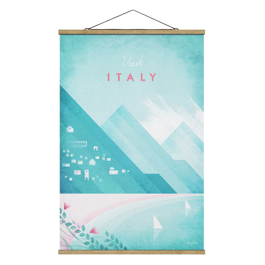 Grafikdruck Travel Poster - Italien