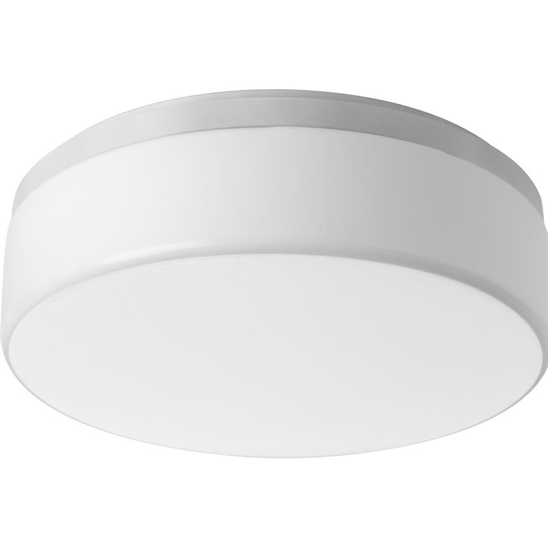 Siddharth Acrylic LED Flush Mount, White, 5.25" H x 18" W x 18" D