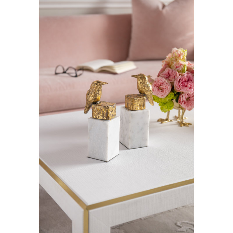 2 Piece Finch Figurine Set