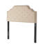Tête de lit en tissu beige pour chambre à coucher, grand, avec capitonnage élégant et durabilité, style polyvalent délicat-589131530-589131543
