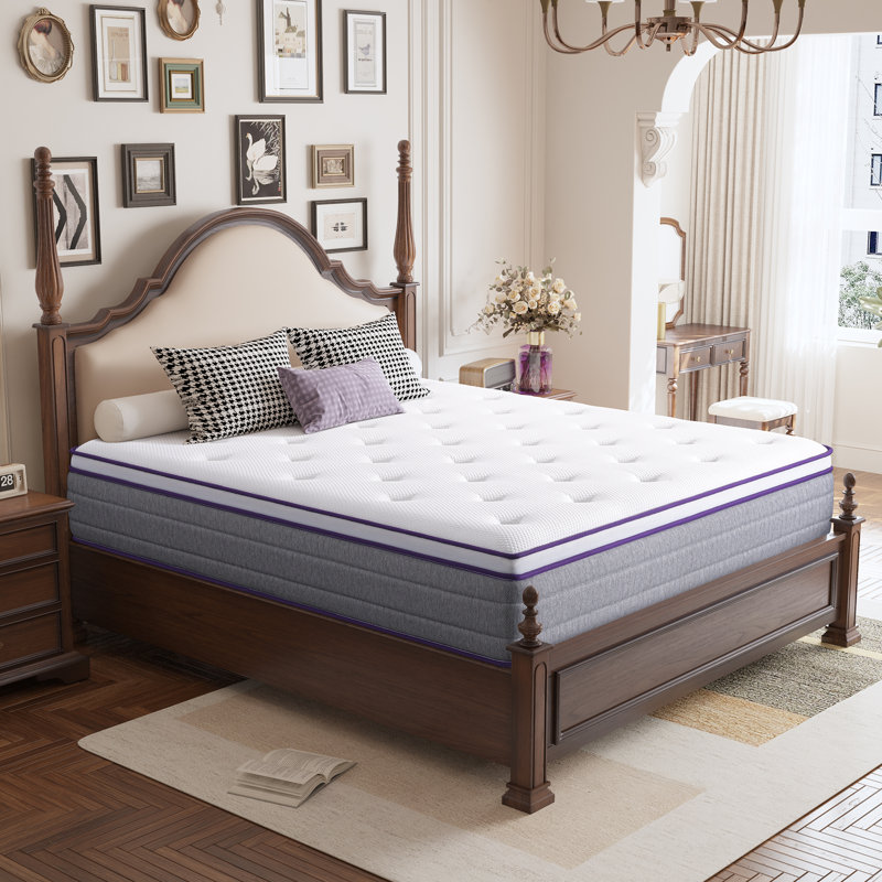 22cm  and 25cm Medium Feeling Pocket Sprung & Memory Foam Hybrid Mattress for Cool Comfort and Lasting Support, Double (4'6)